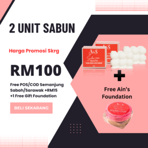 2 Unit Sabun Susu Gluta 150g