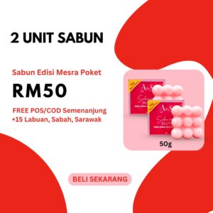 2 Sabun Susu Gluta 50g