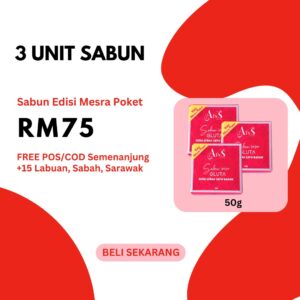 3 Sabun Susu Gluta 50g